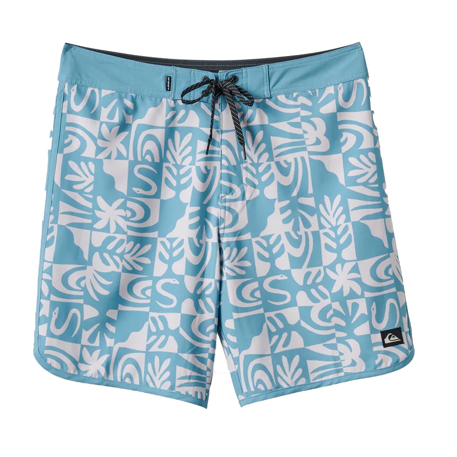 Quiksilver Surfsilk Scallop 19" Men's Boardshorts - Dusty Turquoise