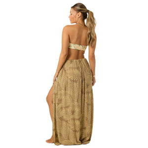 O'Neill Brooke Printed Cover-Up Women's Skirt - Dark Khaki
