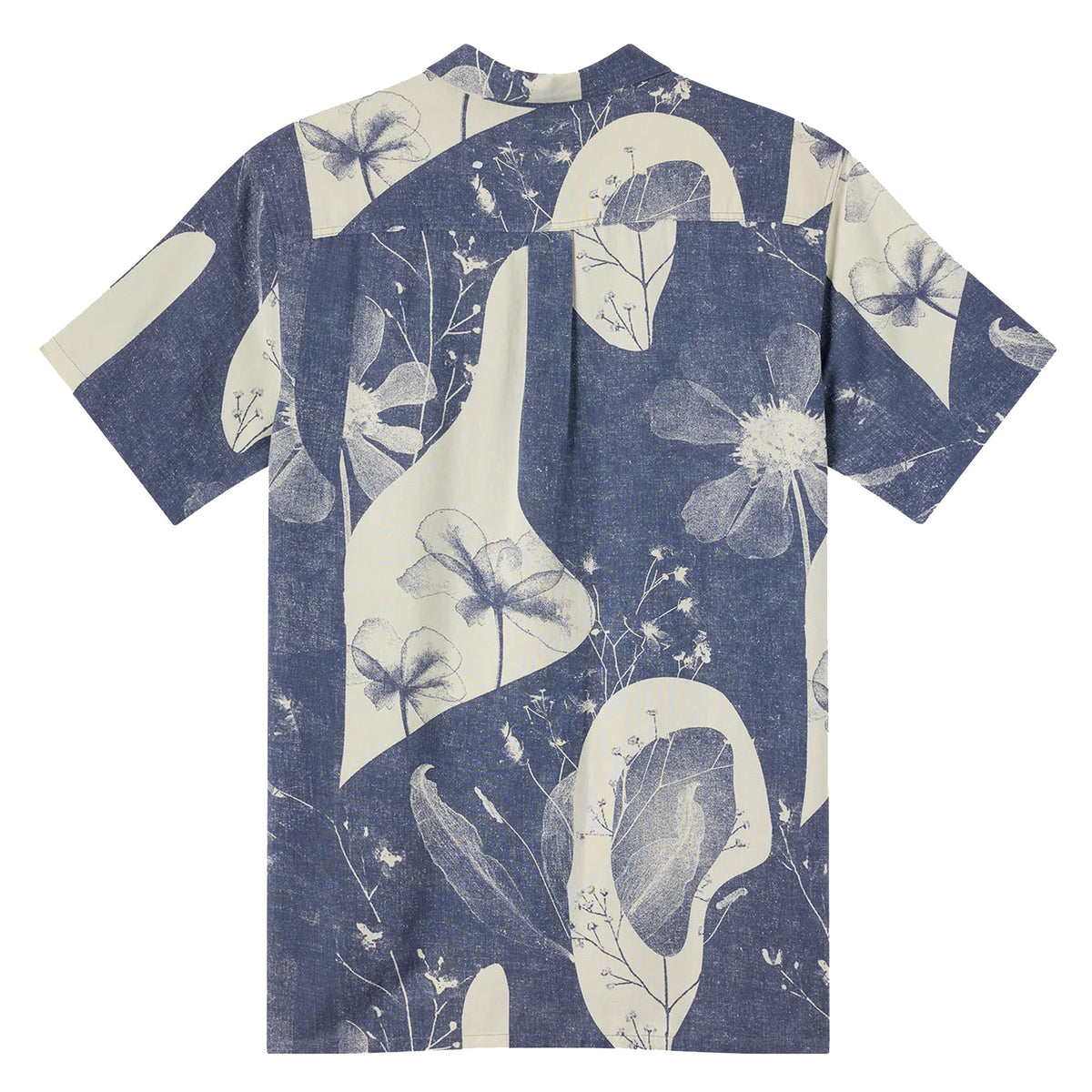 O'Neill O'riginals Print Standard Fit Men's S/S Dress Shirt - Nightshadow Blue