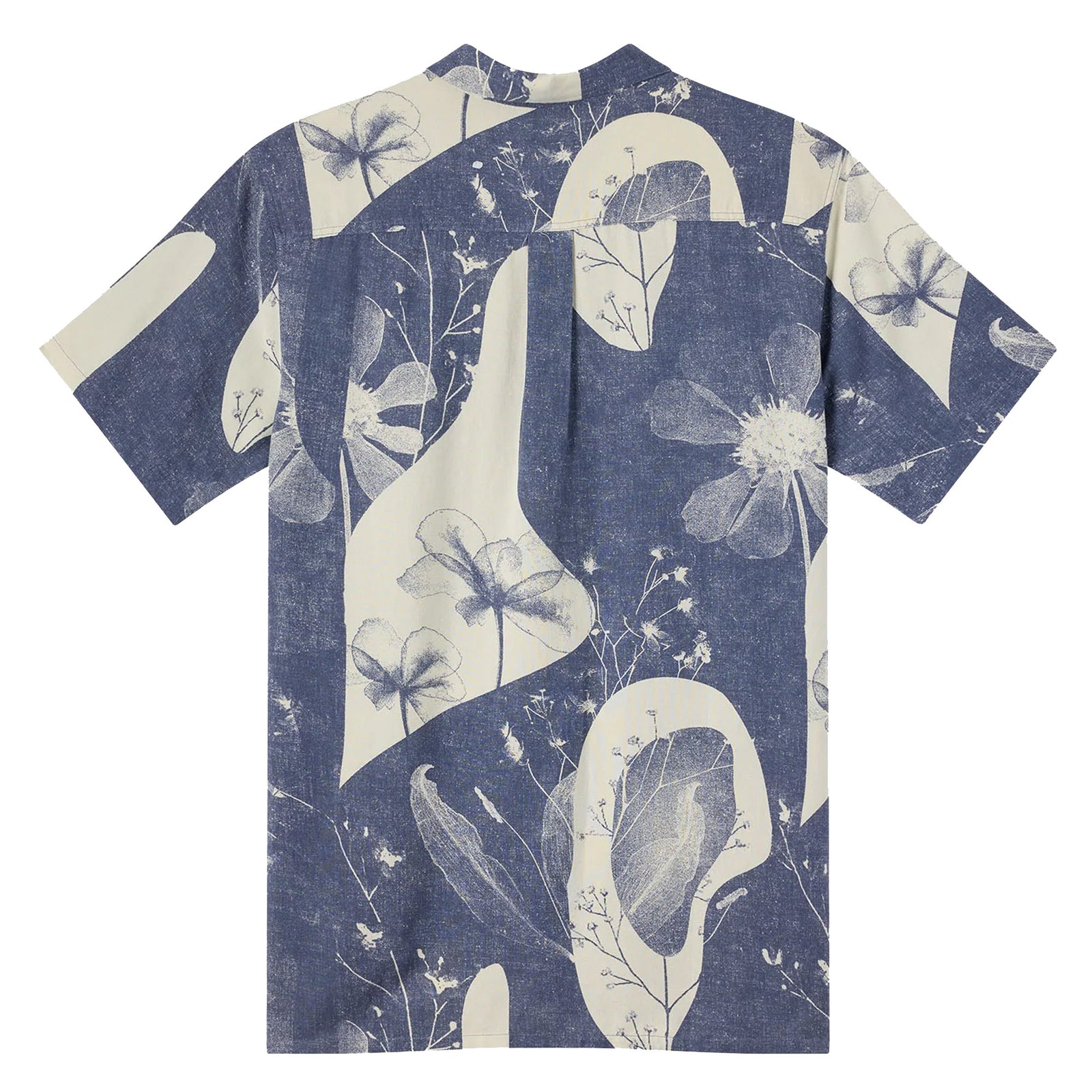 O'Neill O'riginals Print Standard Fit Men's S/S Dress Shirt - Nightshadow Blue