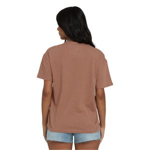 Billabong Sand To Surf Knit Graphic Women's S/S T-Shirt - Brown Stone