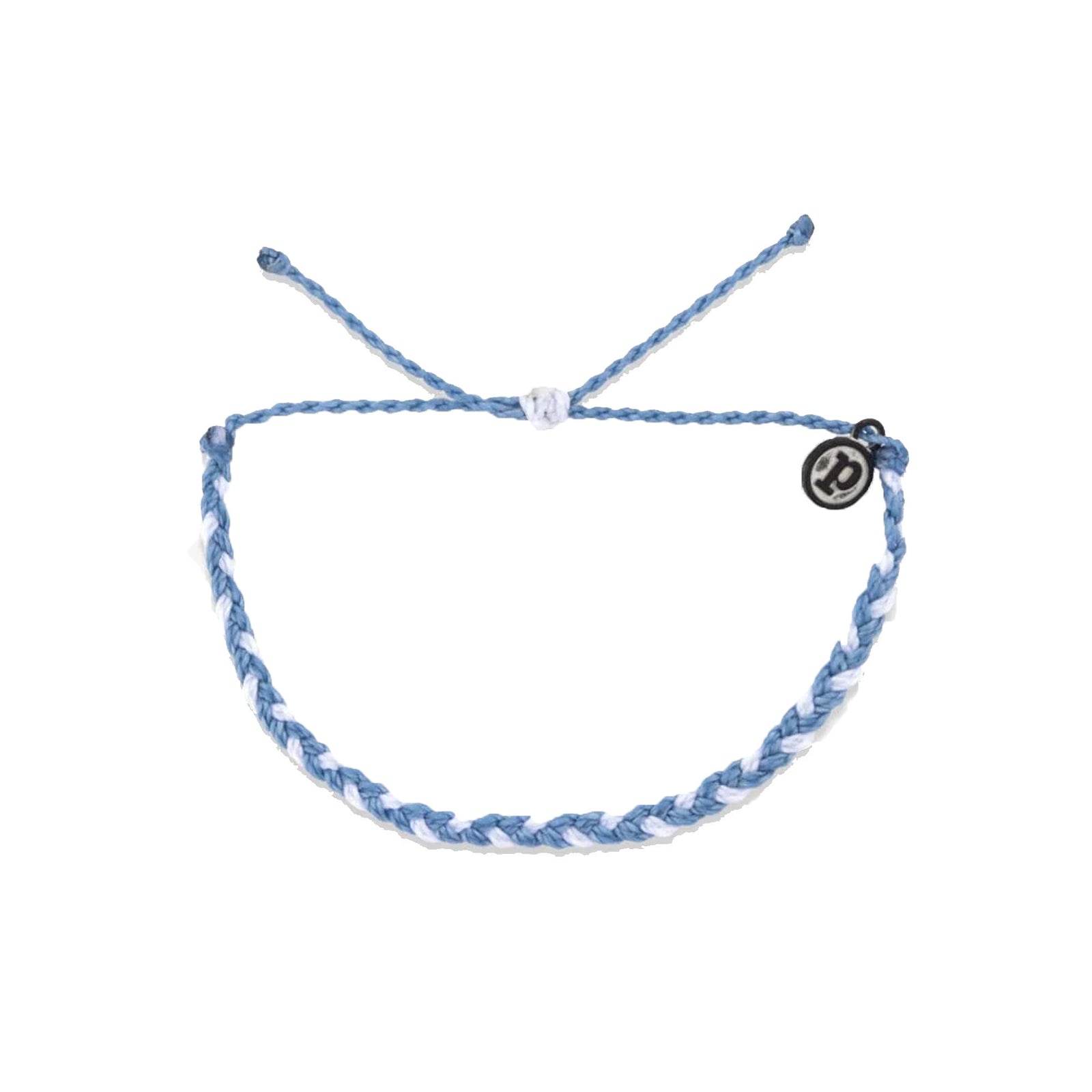Pura Vida Multi Mini Braided Bracelet - Light Blue & White