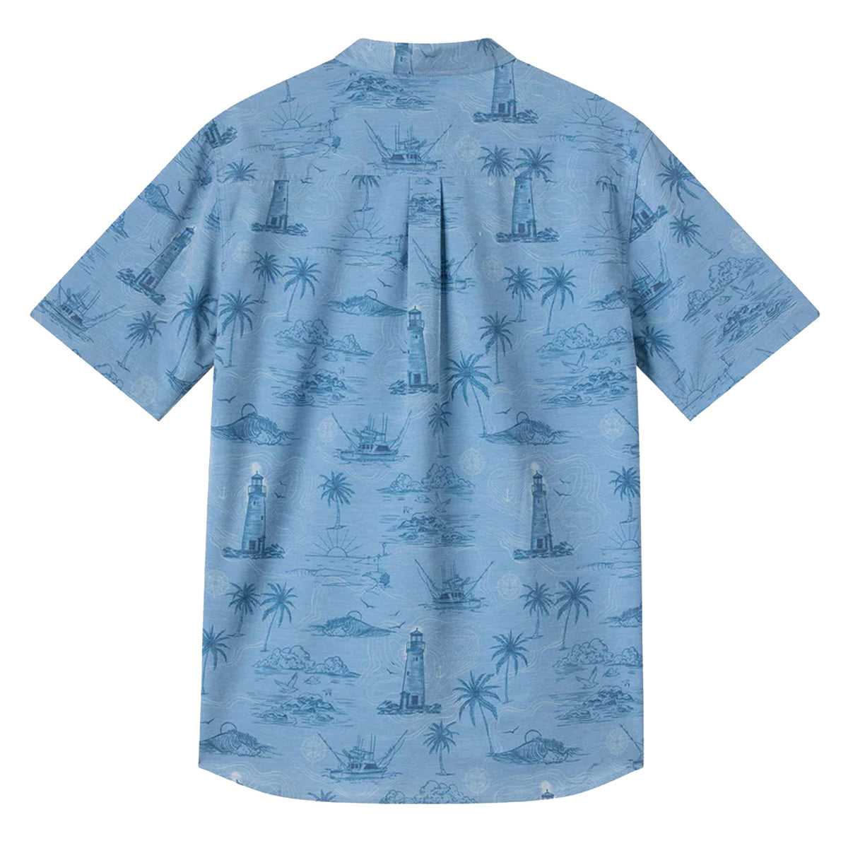 O'Neill TRVLR Upf Traverse Relaxed S/S Dress Shirt - Blue Mirage