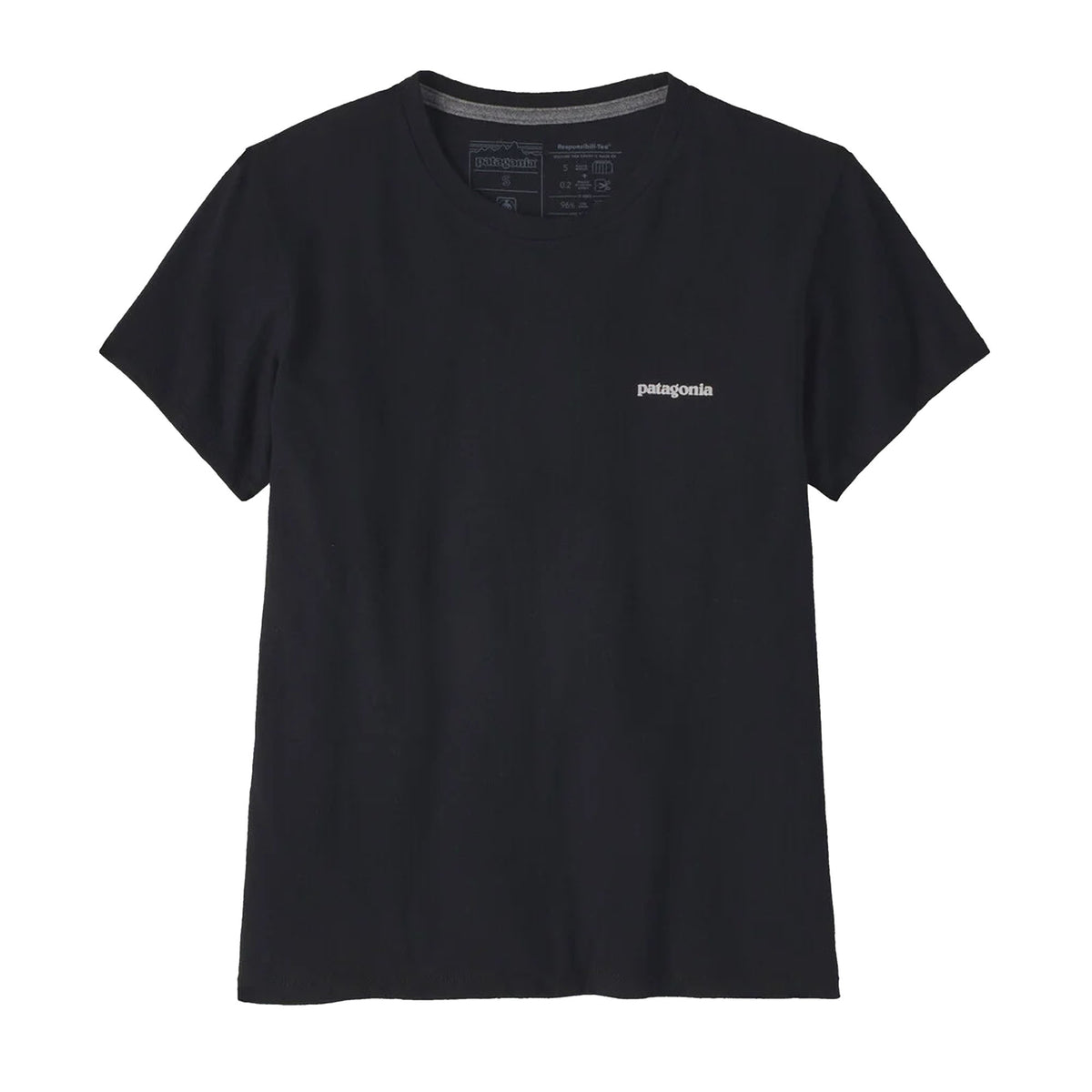 Patagonia P-6 Logo Responsibili-Tee® Women's S/S T-Shirt - Black