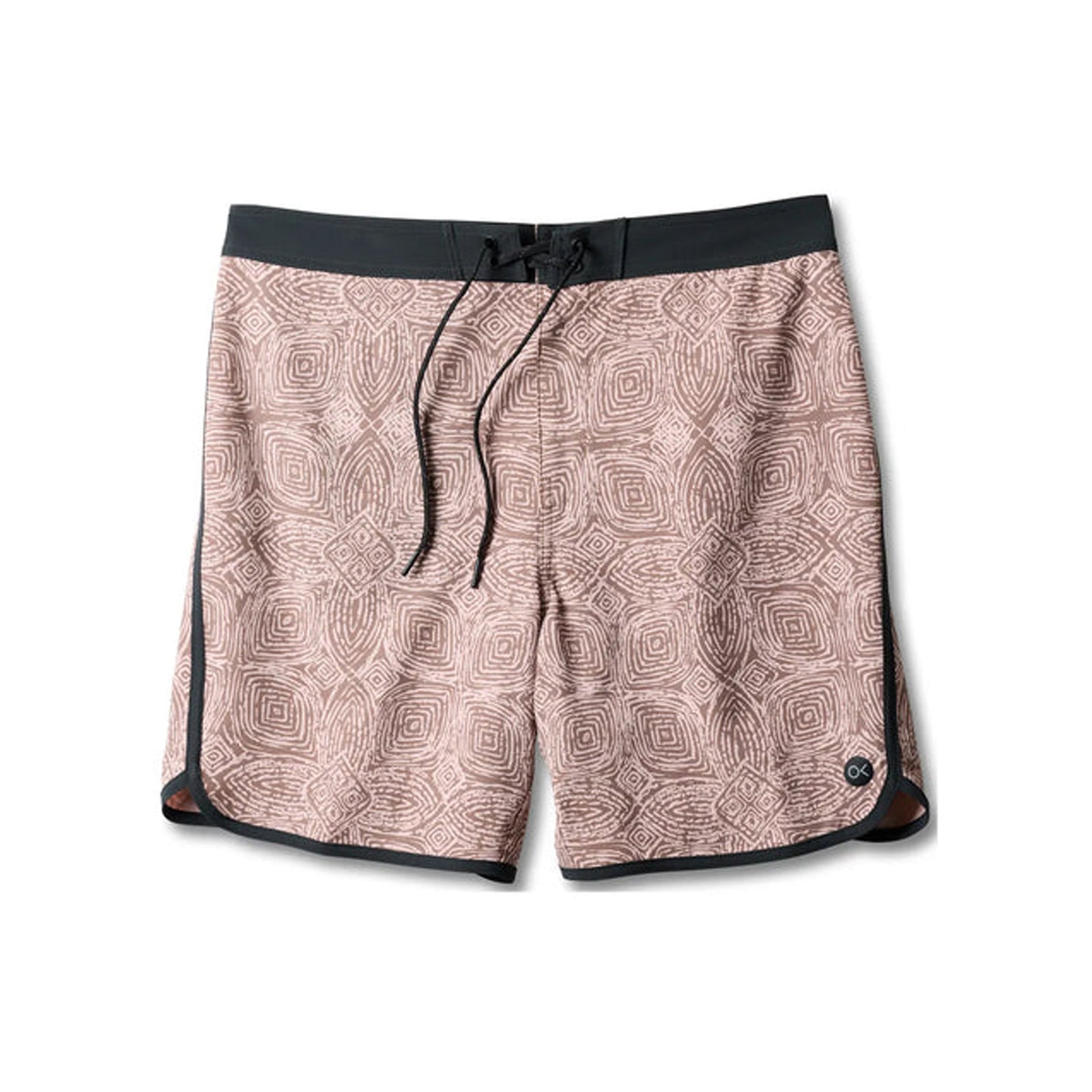 Outerknown All Time Scallop Men's Boardshorts - Deep Taupe Ripples