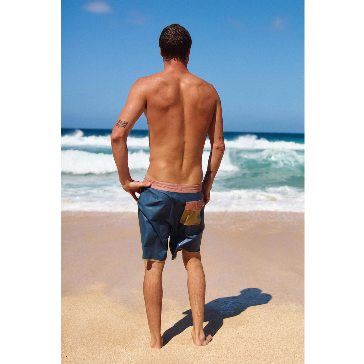 O'Neill O'Riginals Pigment Scallop 18" Men's Boardshorts - Blue Fusion