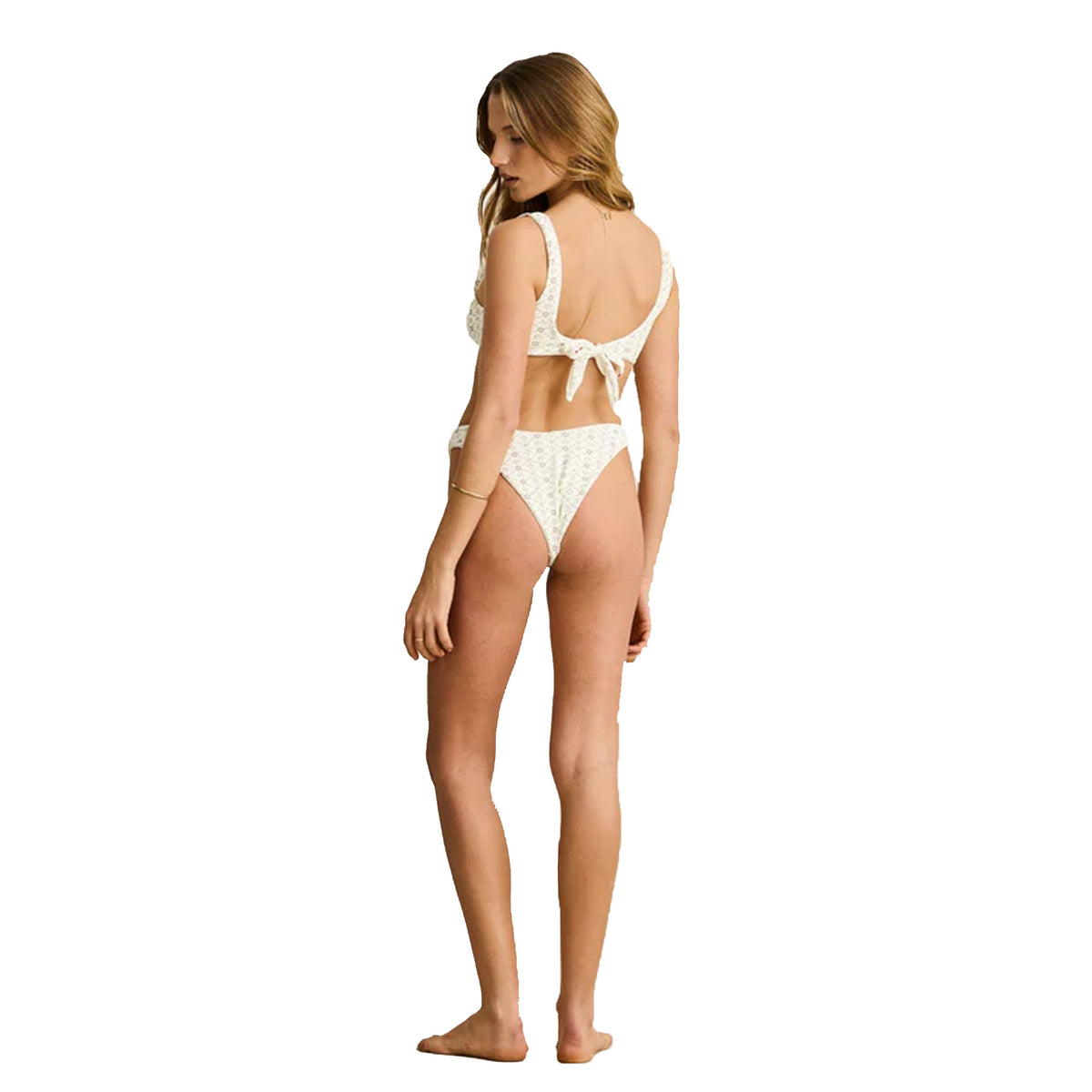Rhythm Mila Reversible Hi Cut Women's Bikini Bottoms - Cream