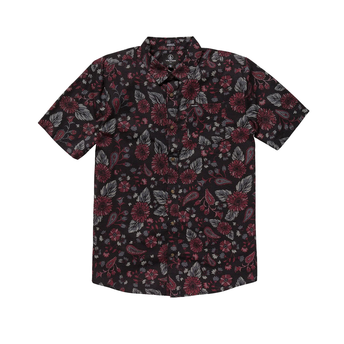Volcom Scaler Stone Woven Men's S/S Dress Shirt - Black