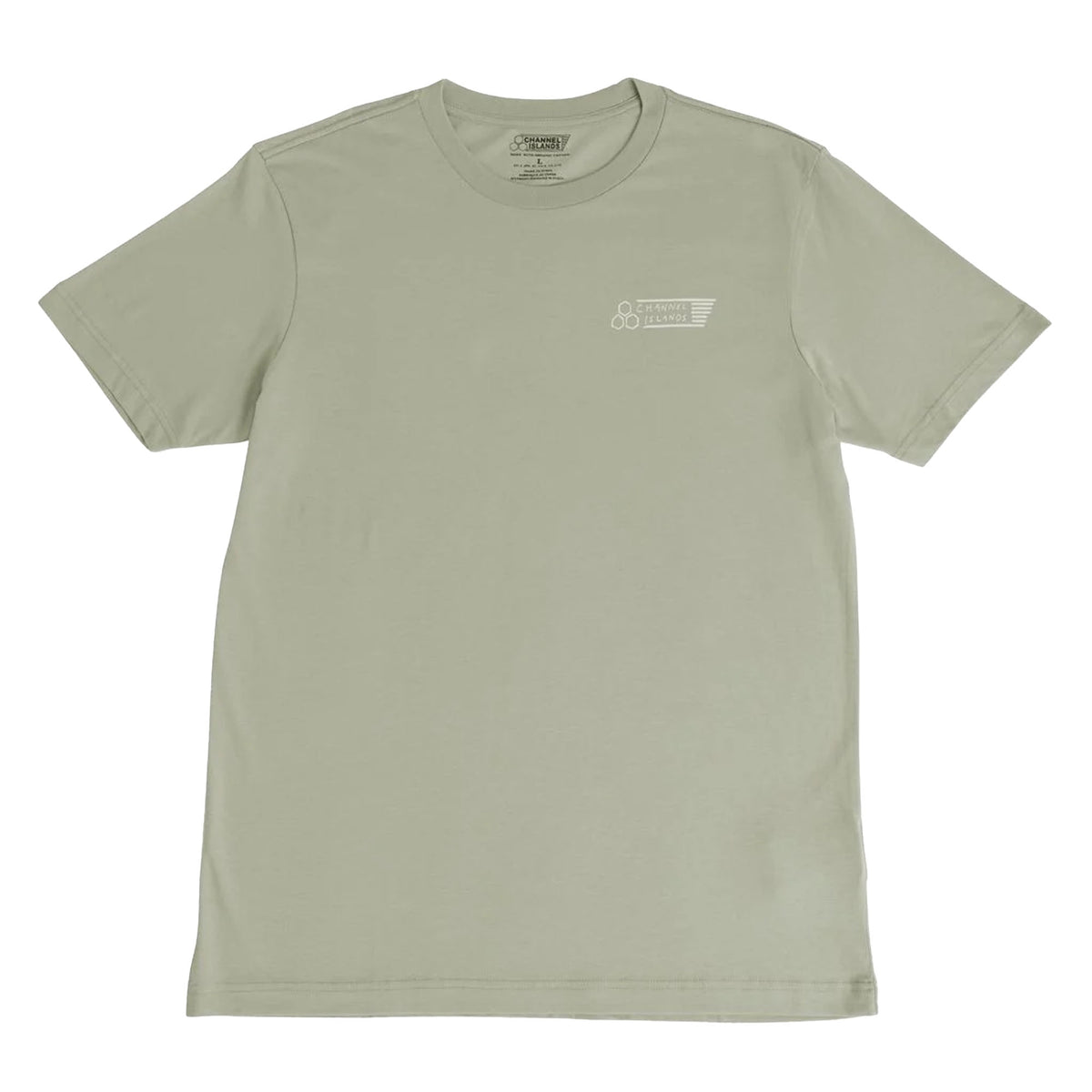 Channel Islands Bad Flag Men's S/S T-Shirt - Moss Green/White