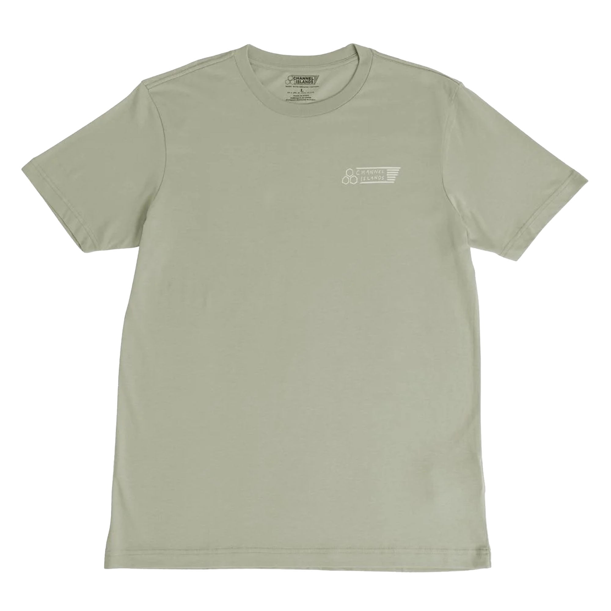 Channel Islands Bad Flag Men's S/S T-Shirt - Moss Green/White