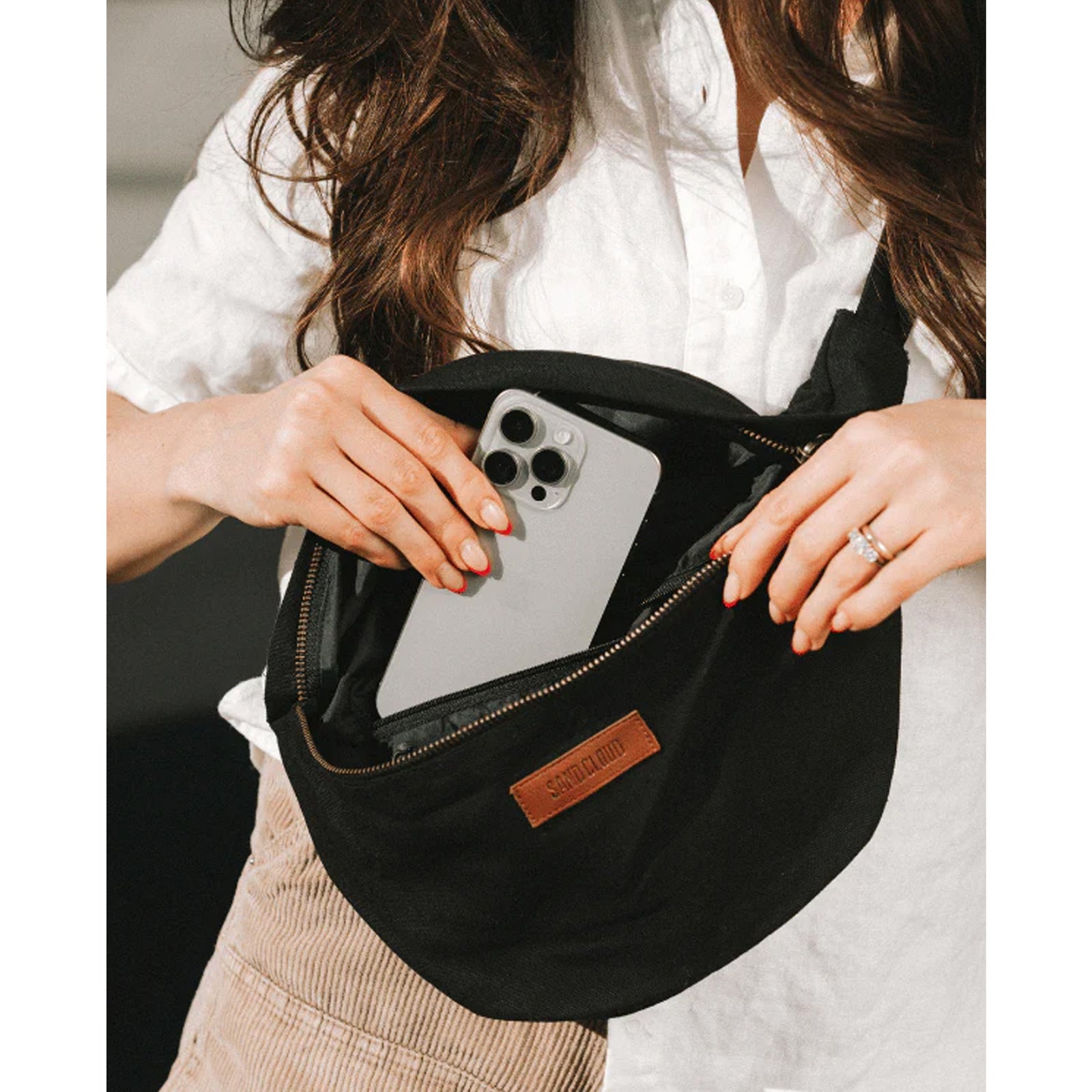 Sand Cloud Solid Bum Bag - Black