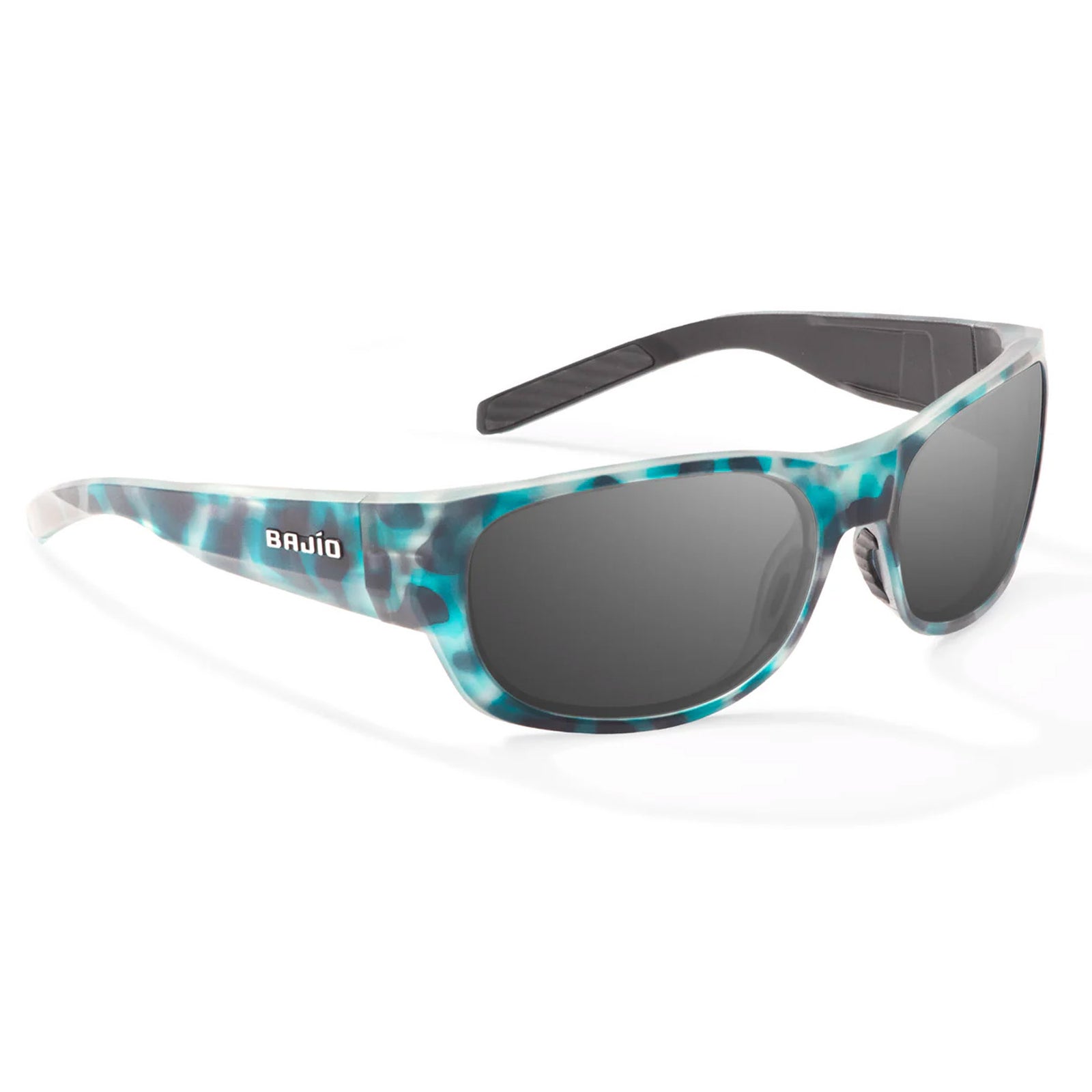 Bajio Darien Medium Men's Sunglasses - Light Blue Water Matte/Grey Polarized