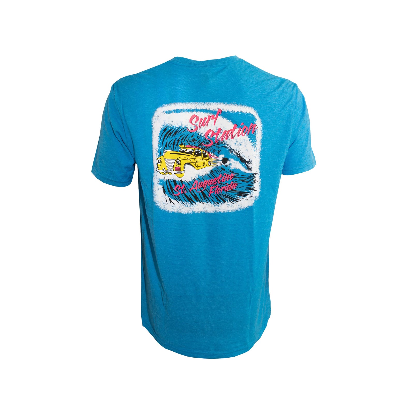 Surf Station Shooting Barrel Youth Boy's S/S T-Shirt - Blue