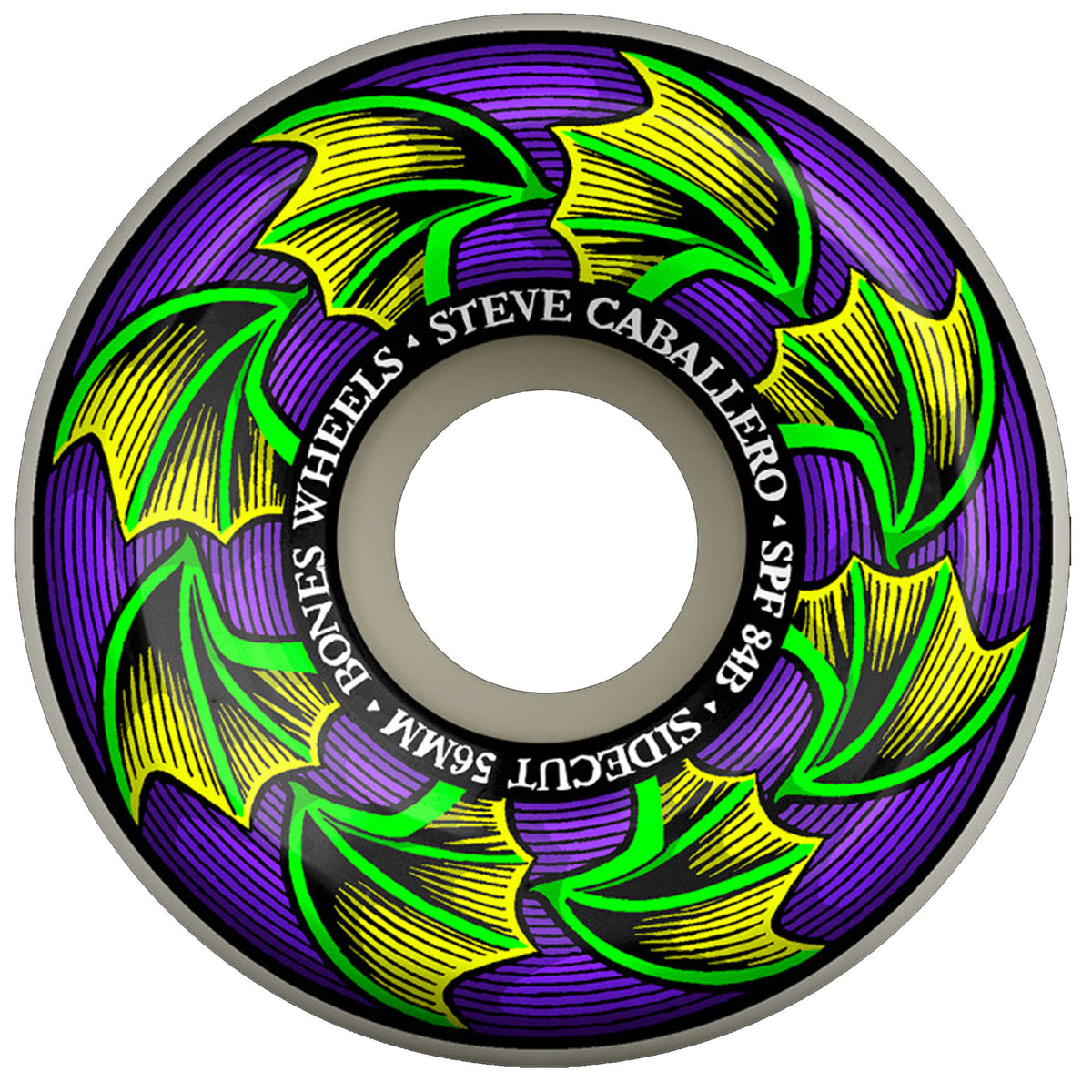 Bones Caballero Bat Wings SPF V5 56mm 84b Skate Wheels - White