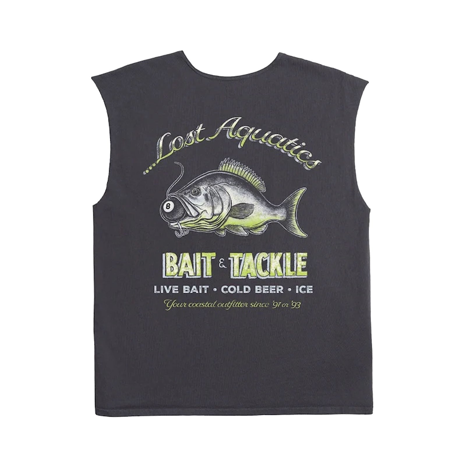 Lost Bait Cut Off Men's S/S Shirt - Black