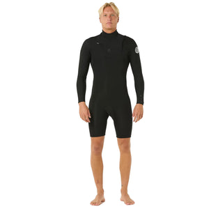 Rip Curl Dawn Patrol 2mm Men's L/S Spring Suit Wetsuit - Black