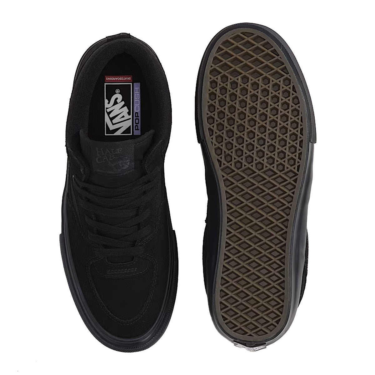Vans Half Cab Skate Men's Shoes - Black/Black