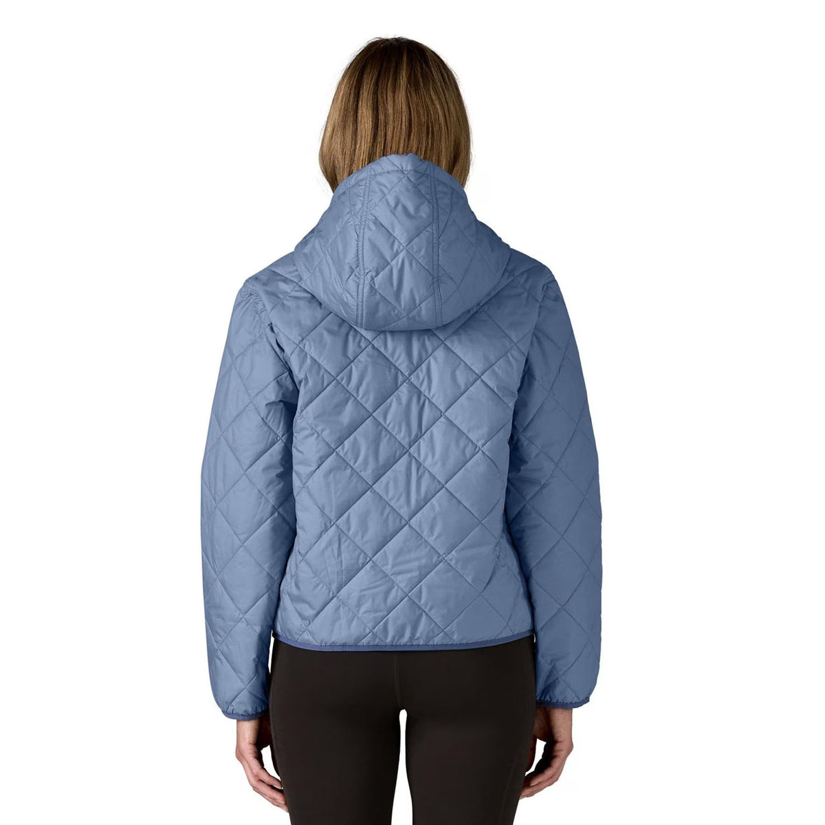 Patagonia Diamond Quilted Bomber Women's L/S Hooded Jacket - Barnacle Blue