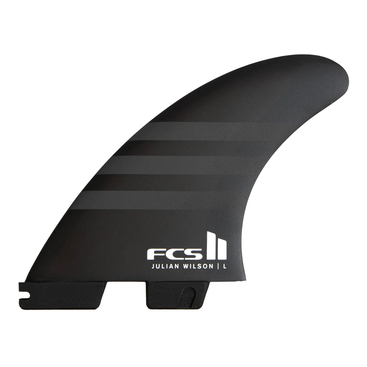 FCS II Julian Wilson Performance Core Tri Surfboard Fins - Large/Black