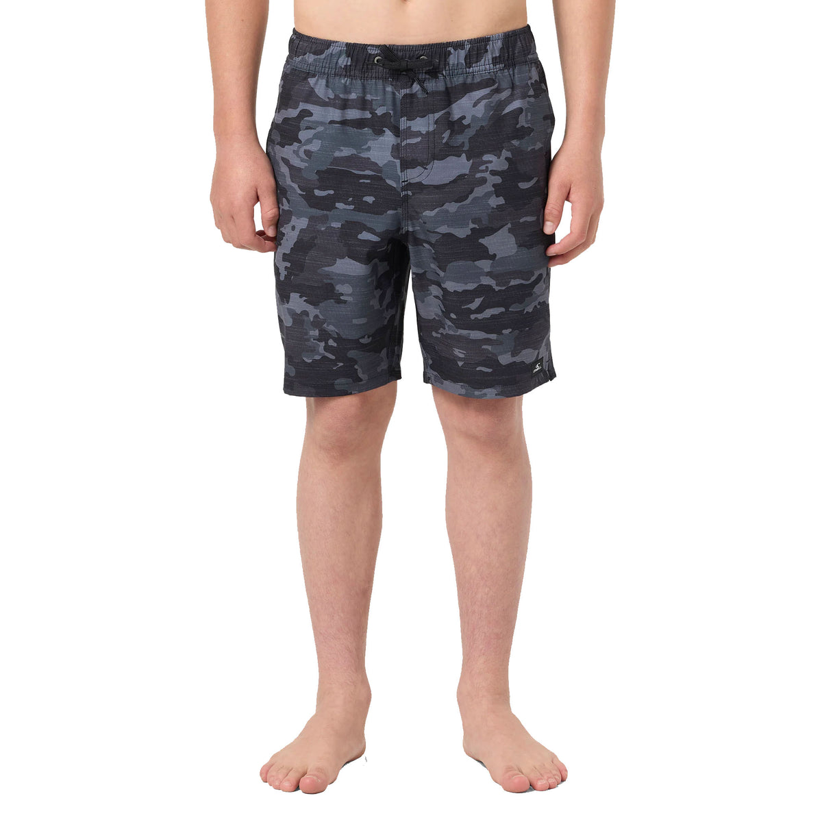 O'Neill Hermosa Elastic Wasit 16" Youth Boy's Boardshorts - Black Camo
