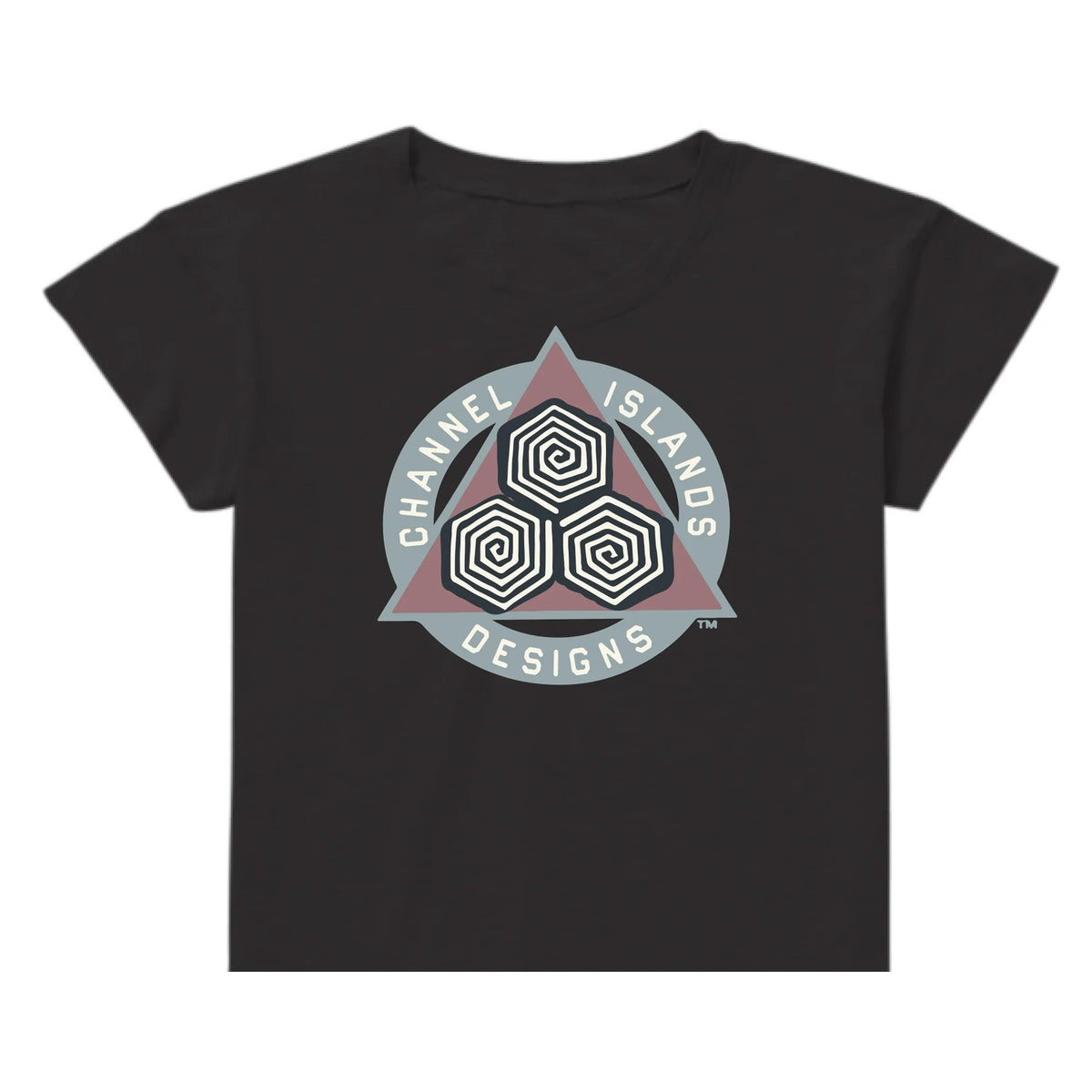 Channel Islands Diamond Cropped Women's S/S T-Shirt - Black