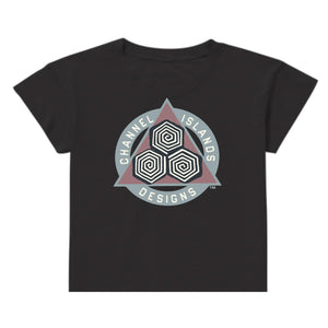 Channel Islands Diamond Cropped Women's S/S T-Shirt - Black