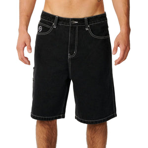 Rip Curl Nu Dose Denim 22" Men's Walkshorts - Dark Acid Black