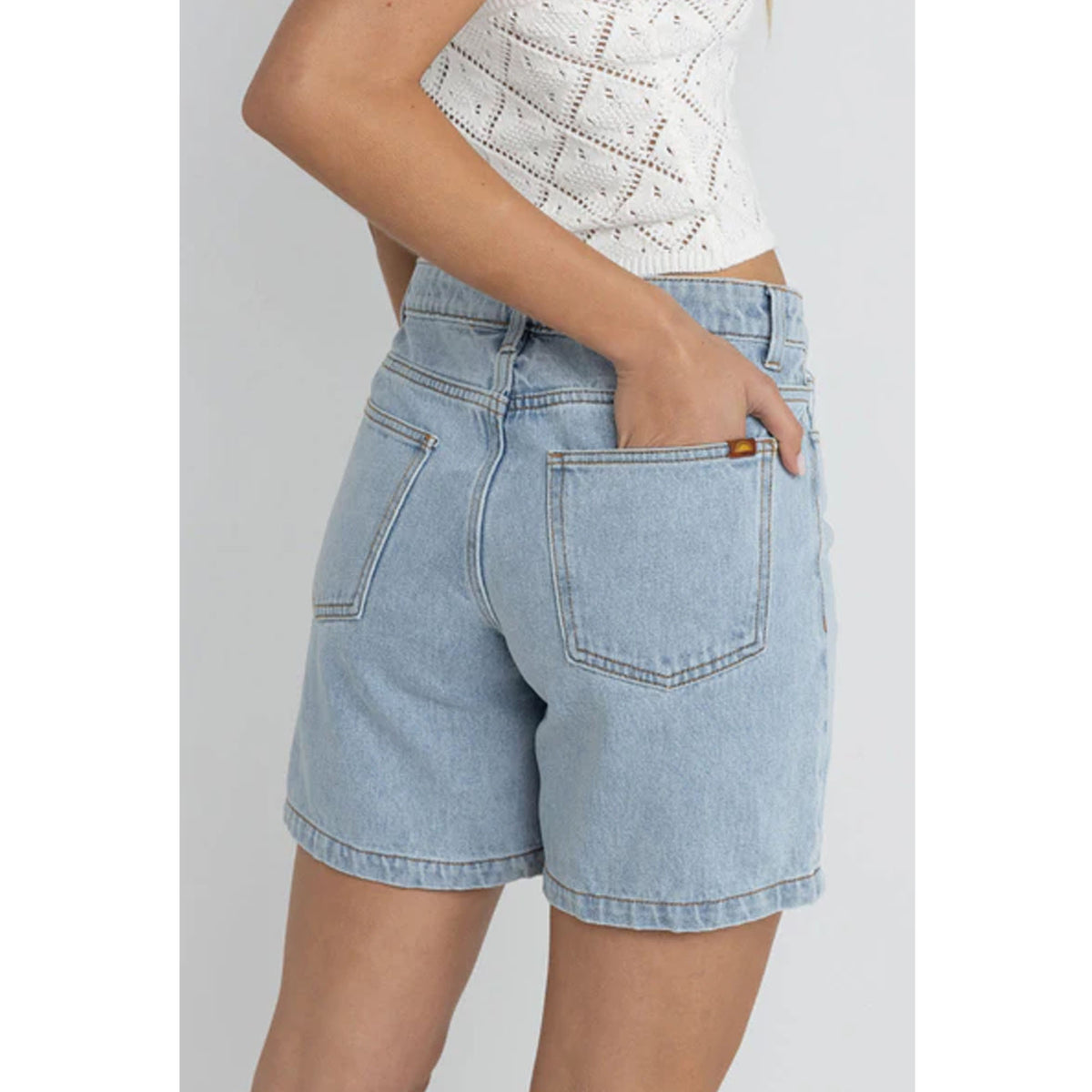 Rhythm Tour Denim Bermuda Women's Shorts - Blue