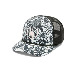 Volcom Into Paradise Trucker Women's Hat - Black Ecru