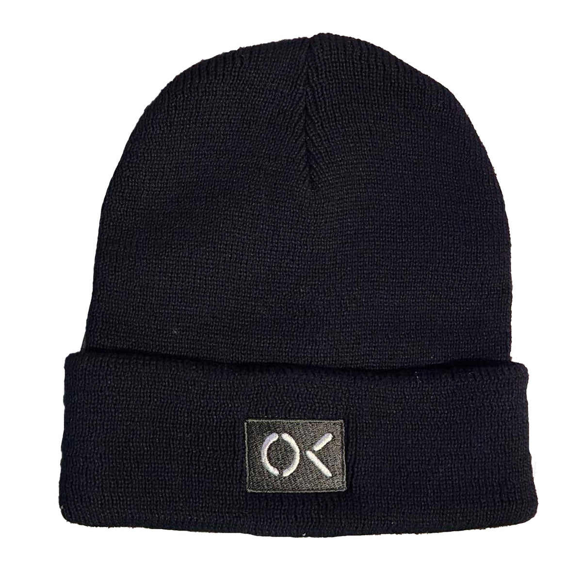 Outerknown OK Stencil Men's Beanie - Pitch Black