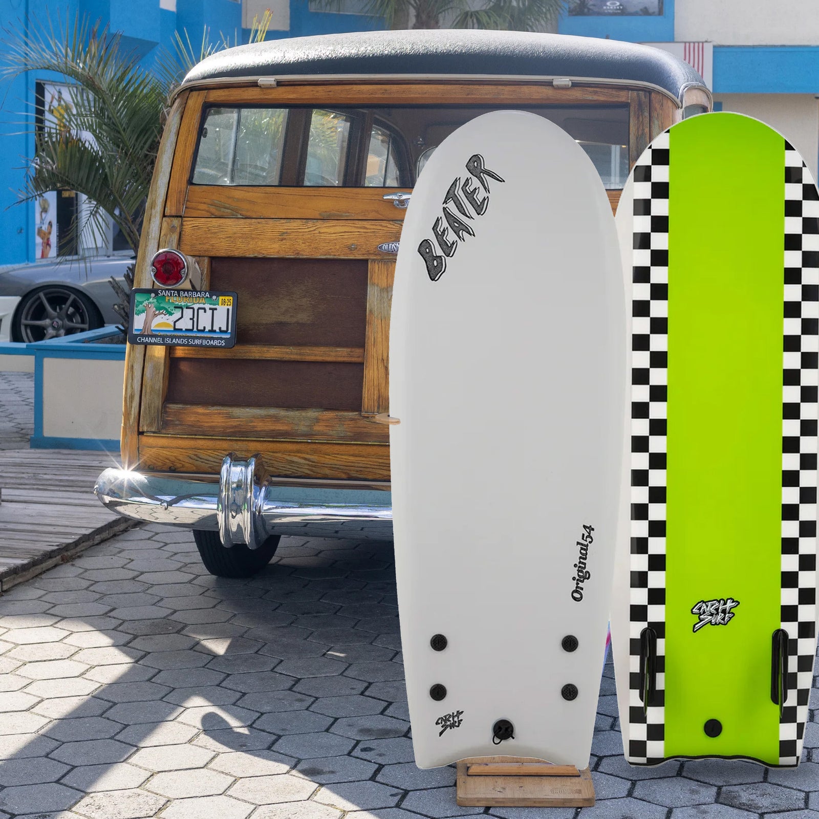 Catch Surf Beater Original 54 Twin Soft Surfboard - Cool Grey