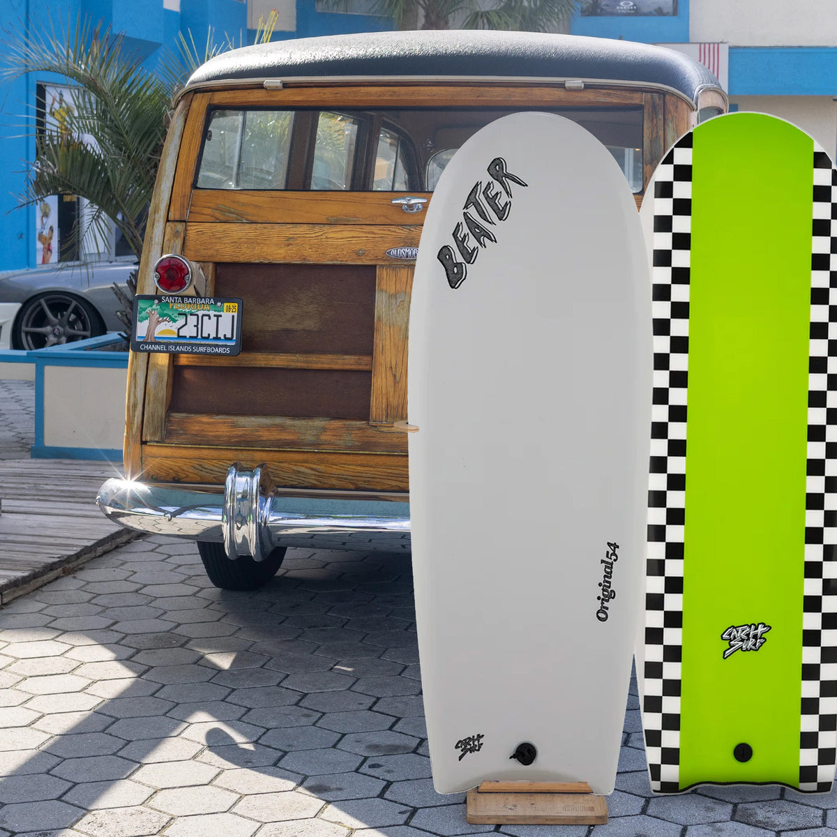 Catch Surf Beater Original 54 Finless Soft Surfboard - Cool Grey