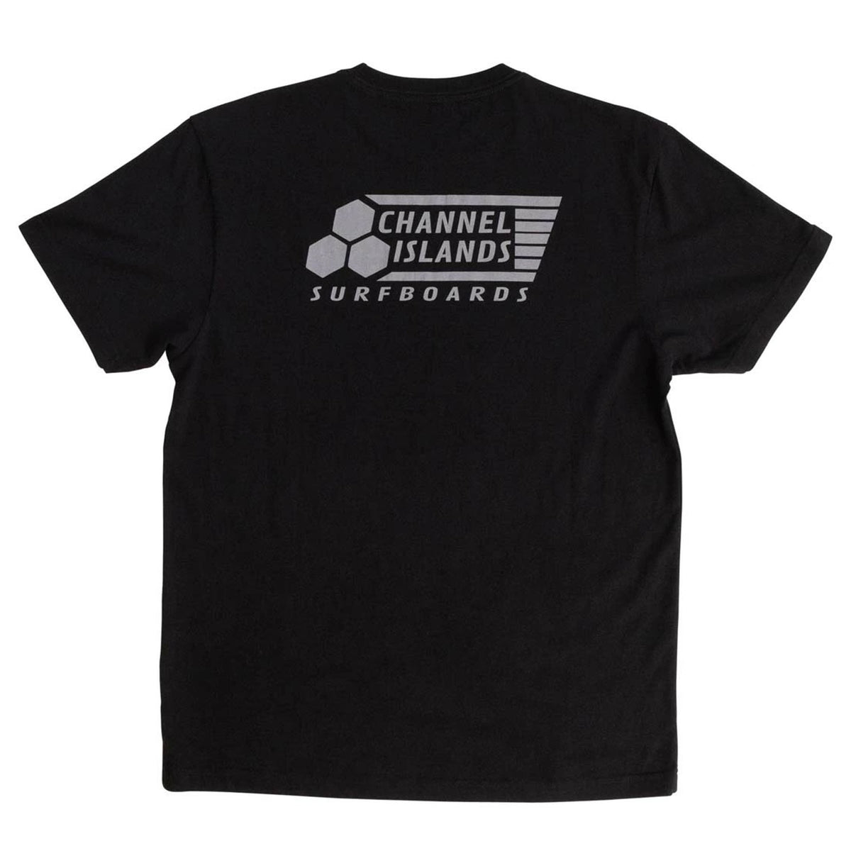 Channel Islands Solid Flag Men's S/S T-Shirt - Black/Grey