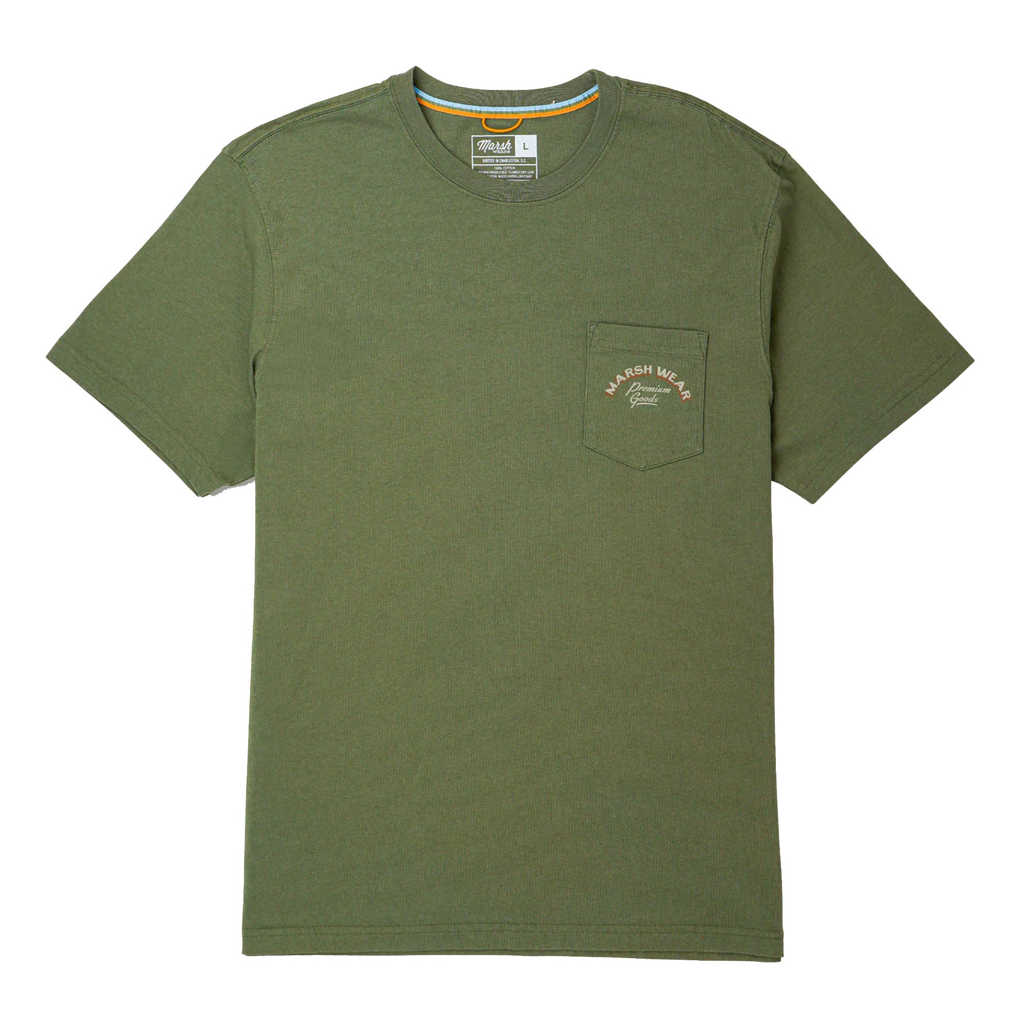 Marsh Wear High Tide Men's S/S T-Shirt - Bronze Green
