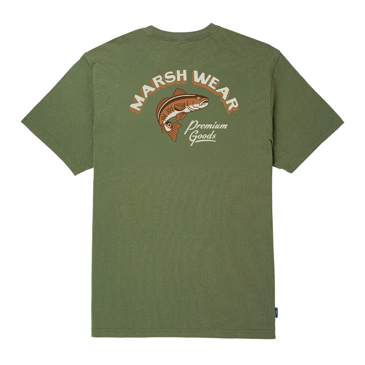 Marsh Wear High Tide Men's S/S T-Shirt - Bronze Green