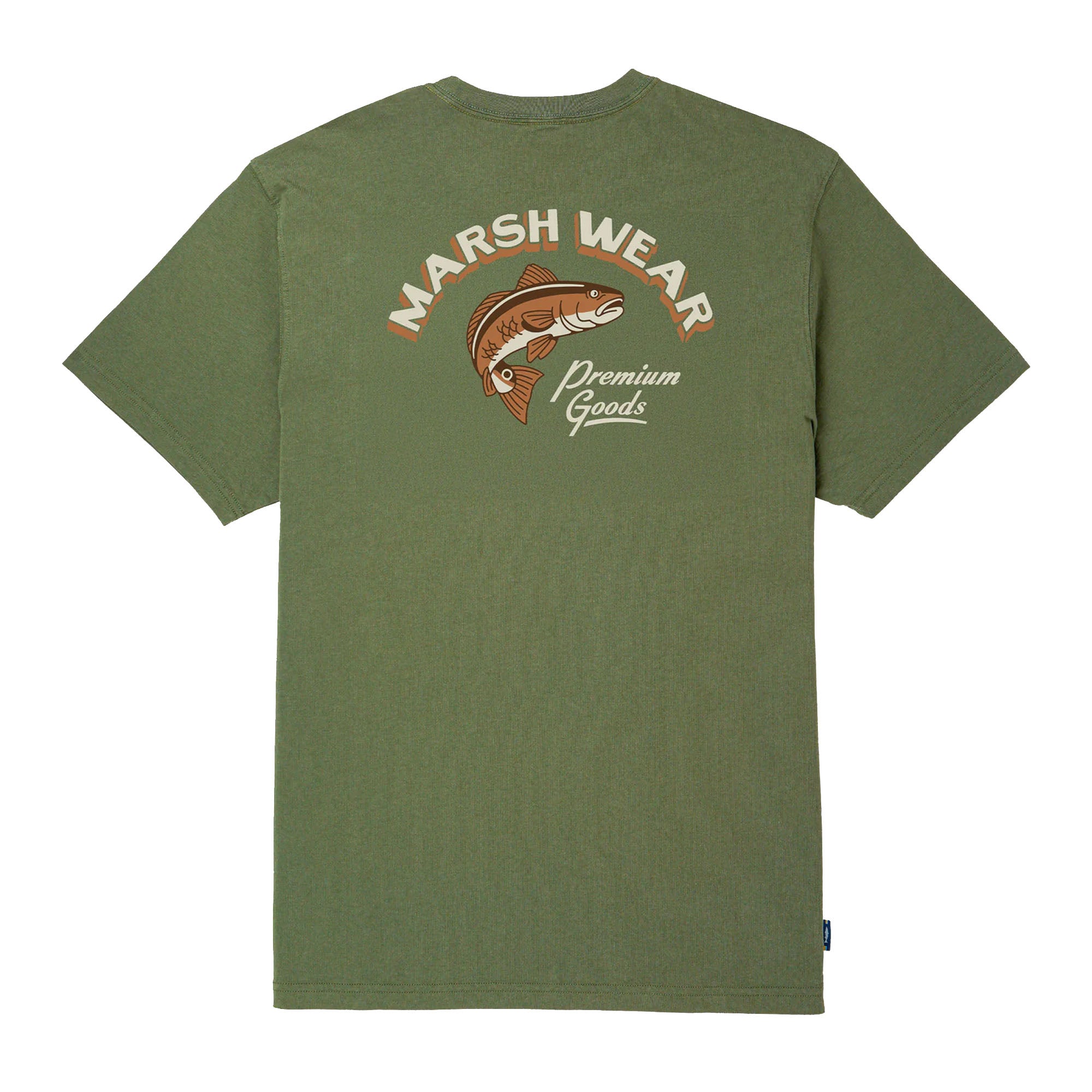 Marsh Wear High Tide Men's S/S T-Shirt - Bronze Green