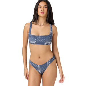 O'Neill O'Riginals Zoey Bandana Blue Lagoon Full Women's Bikini Bottoms - Navy