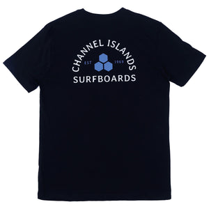 Channel Islands Quality Goods Men's S/S T-Shirt - Black/Lagoon