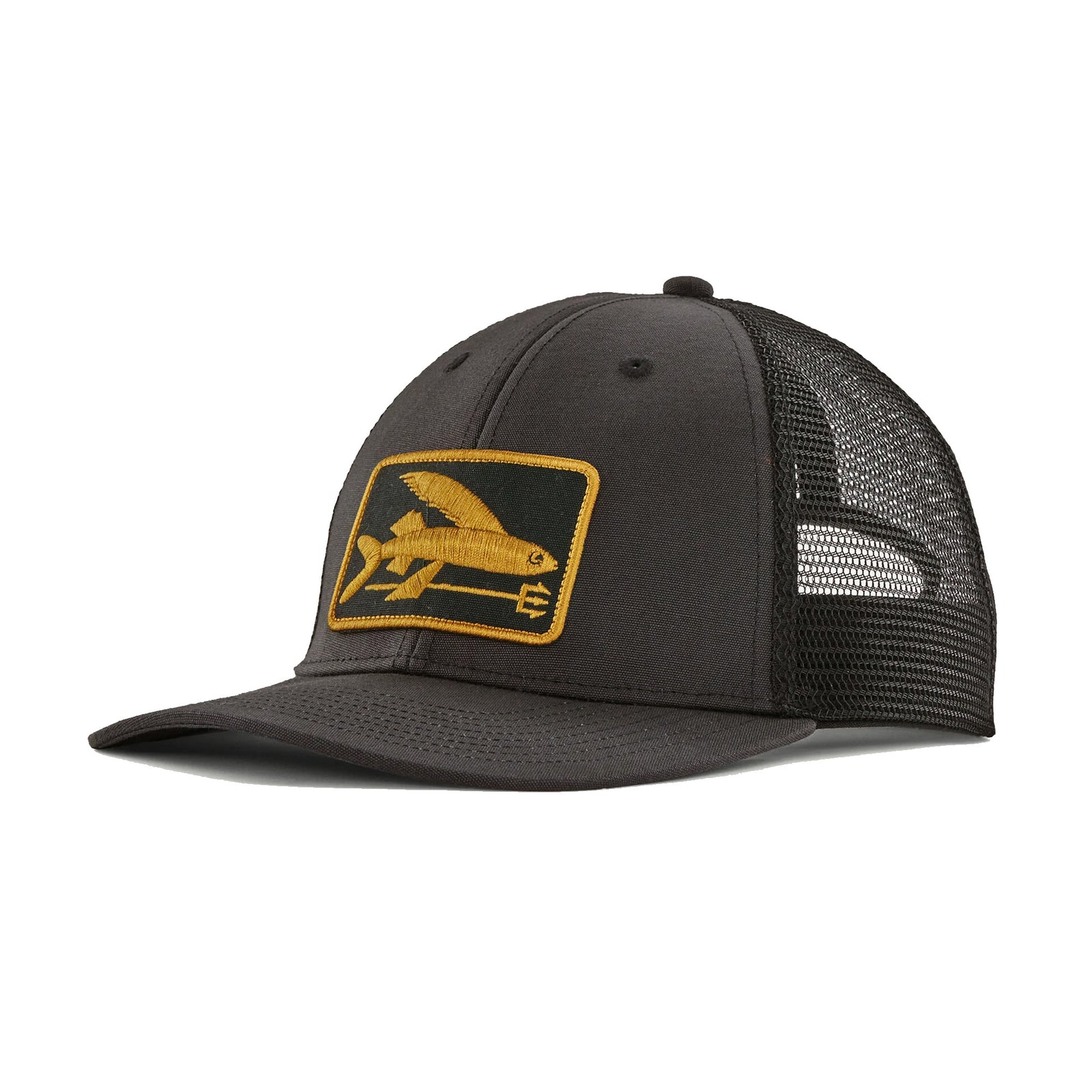 Patagonia Flying Fish LoPro Men's Trucker Hat - Flying Fish Fork: Ink Black
