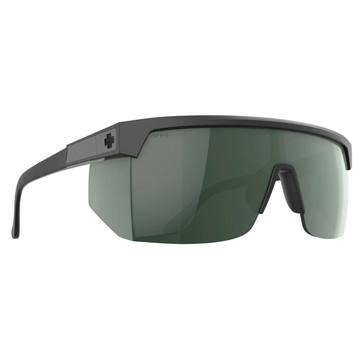 Spy Super Flynn Men's Sunglasses - ANSI Matte Black/Happy Gray Green Polarized