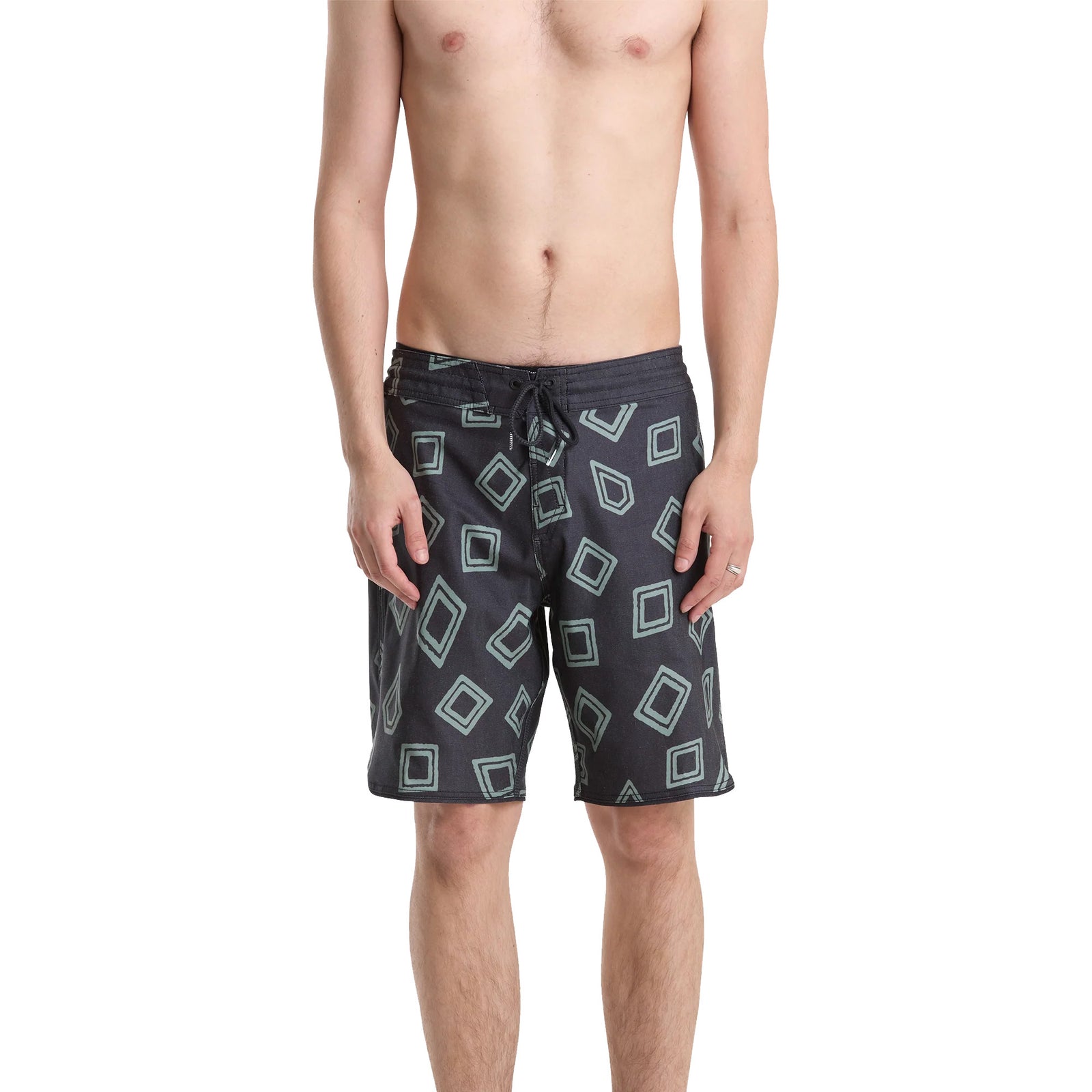 Volcom Contact Scallop Stoney 19" Men's Boardshorts - Black