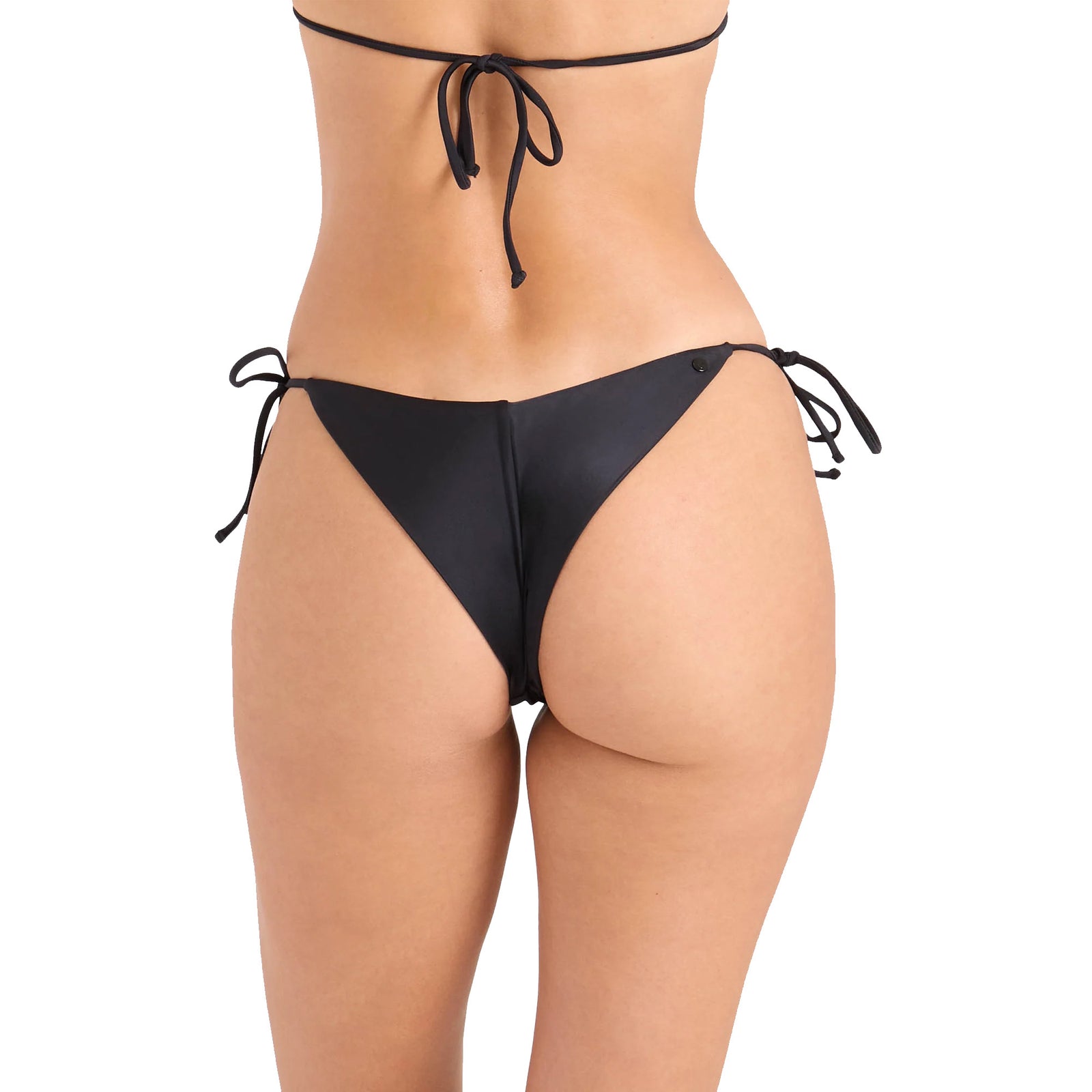 Volcom Simply Seamless Tide Side Cheekini Women's Bikini Bottom - Black
