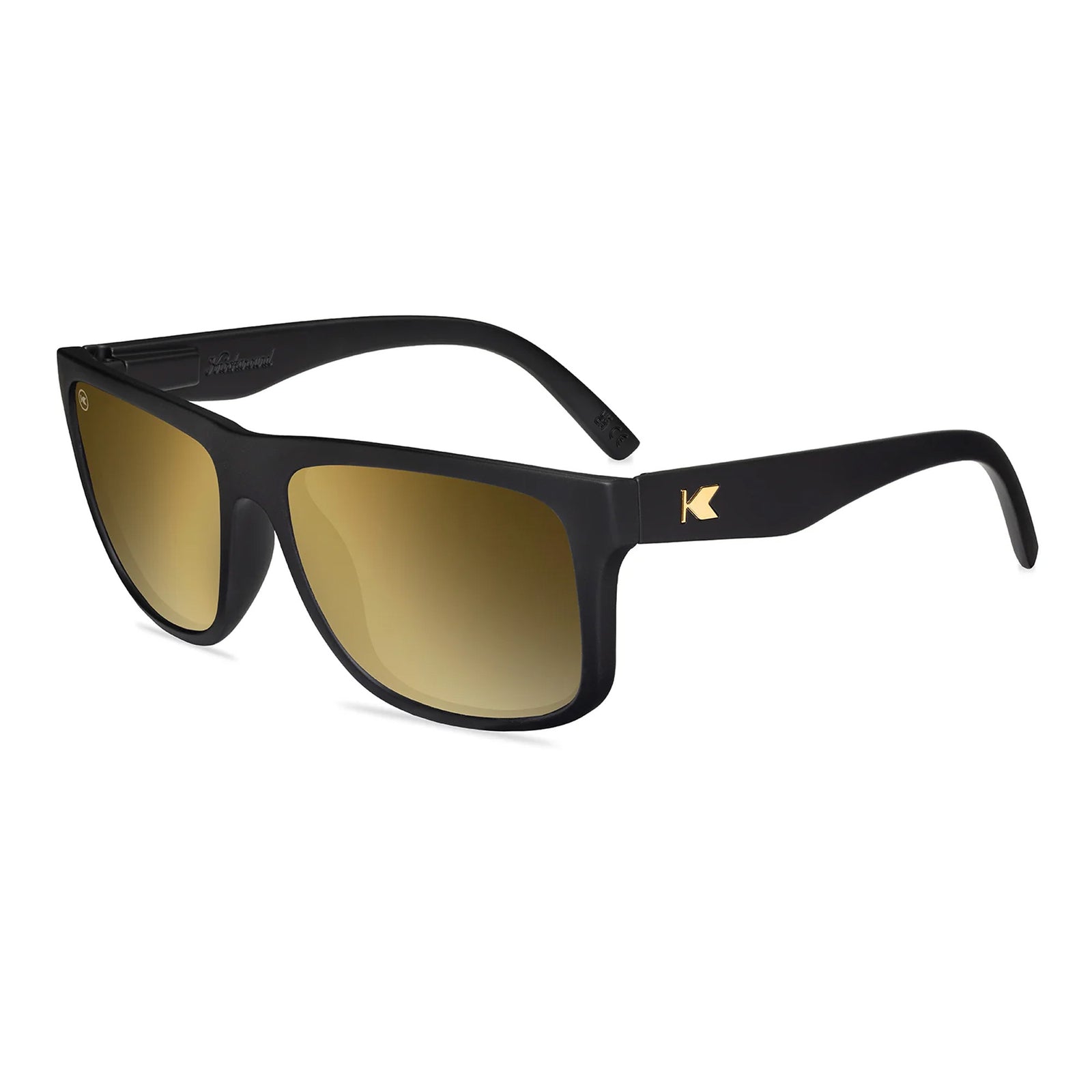 Knockaround Torrey Pines Men's Sunglasses - Black Gold Polarized