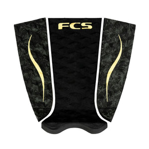FCS Carissa Moore Arch Traction Pad - Black/Gold