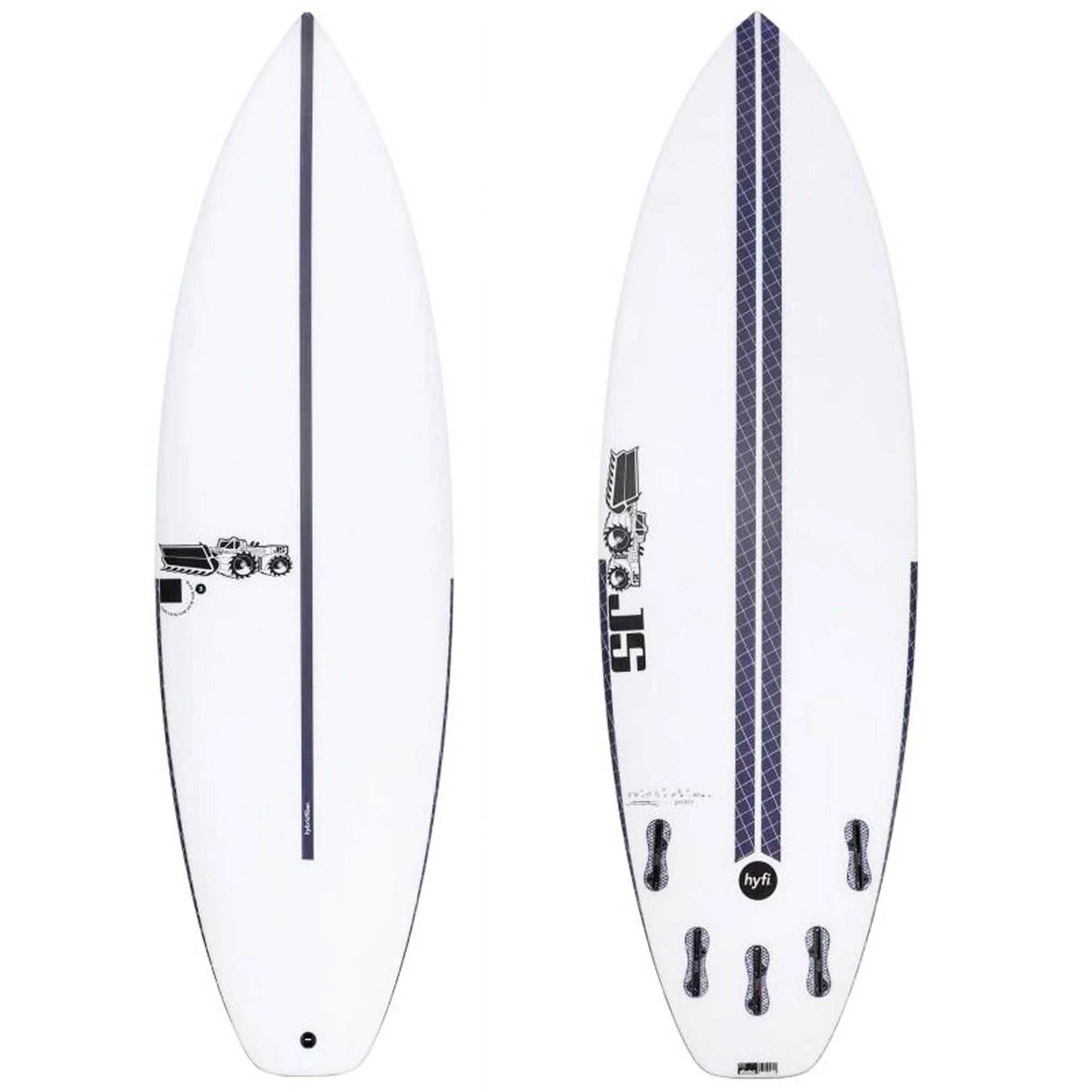 JS Blak Box 3 Squash HYFI Surfboard - FCS II