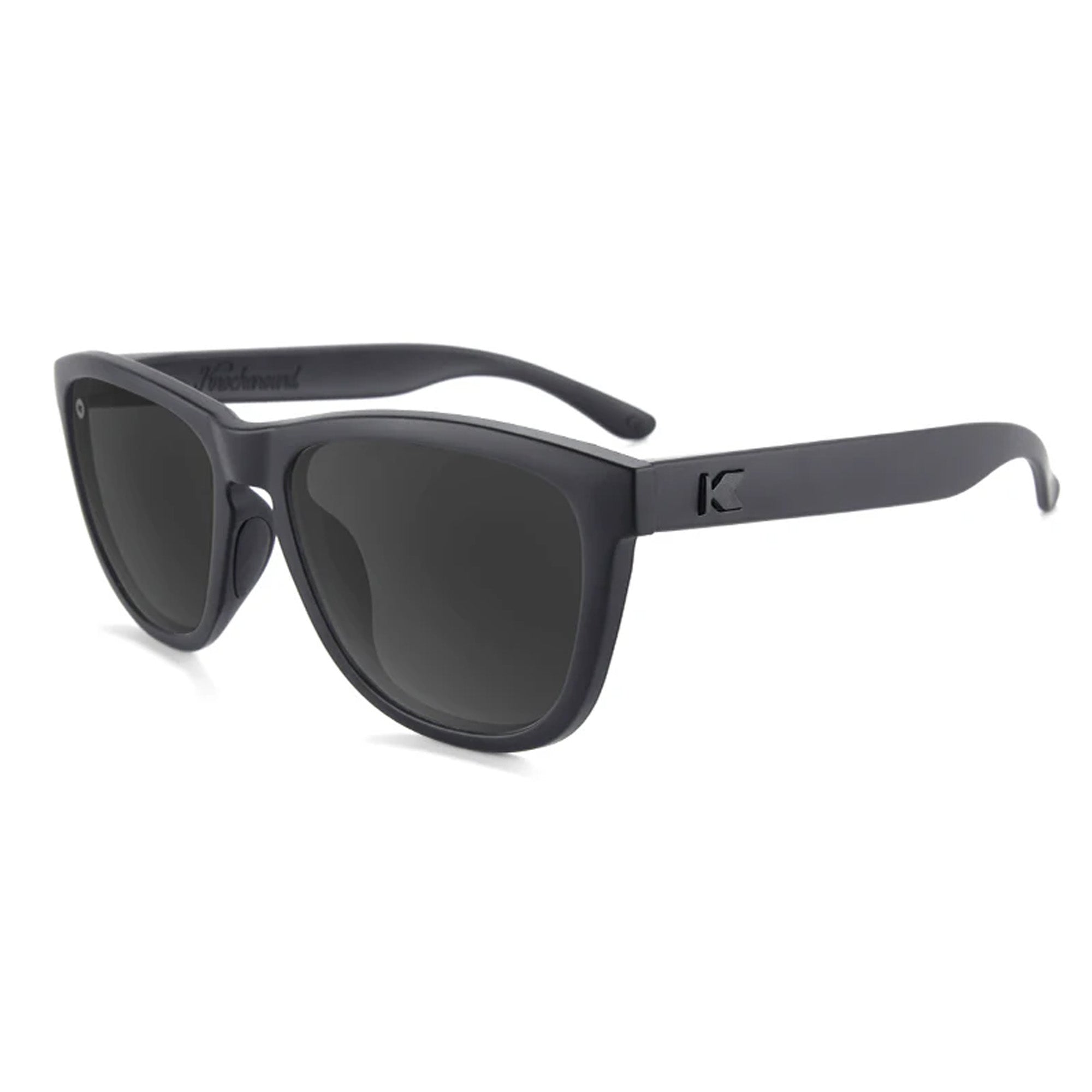 Knockaround Premiums Sport Men's Sunglasses - Black on Black/Smoke Polarized