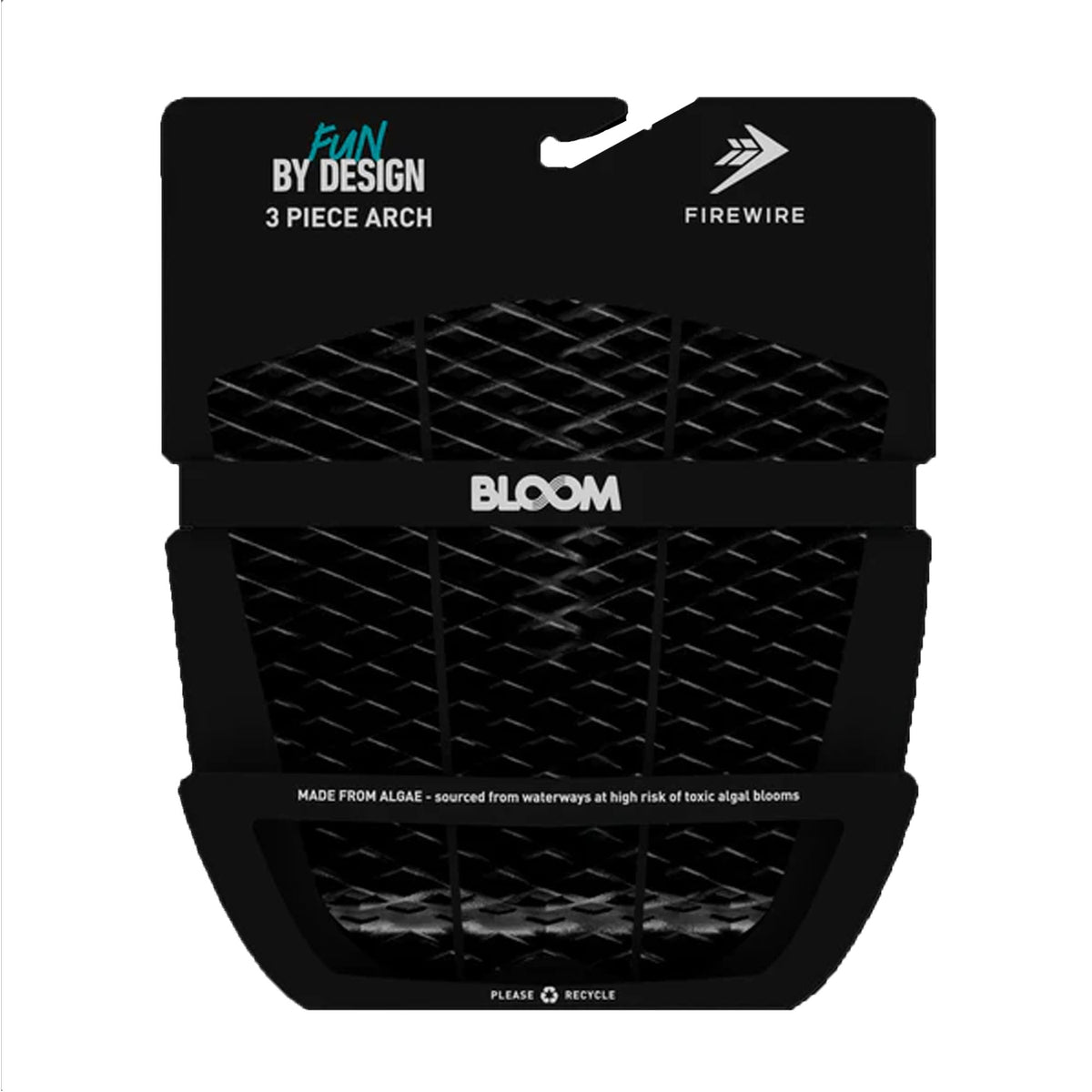 Firewire Machado 3 Piece Arch Traction Pad - Black