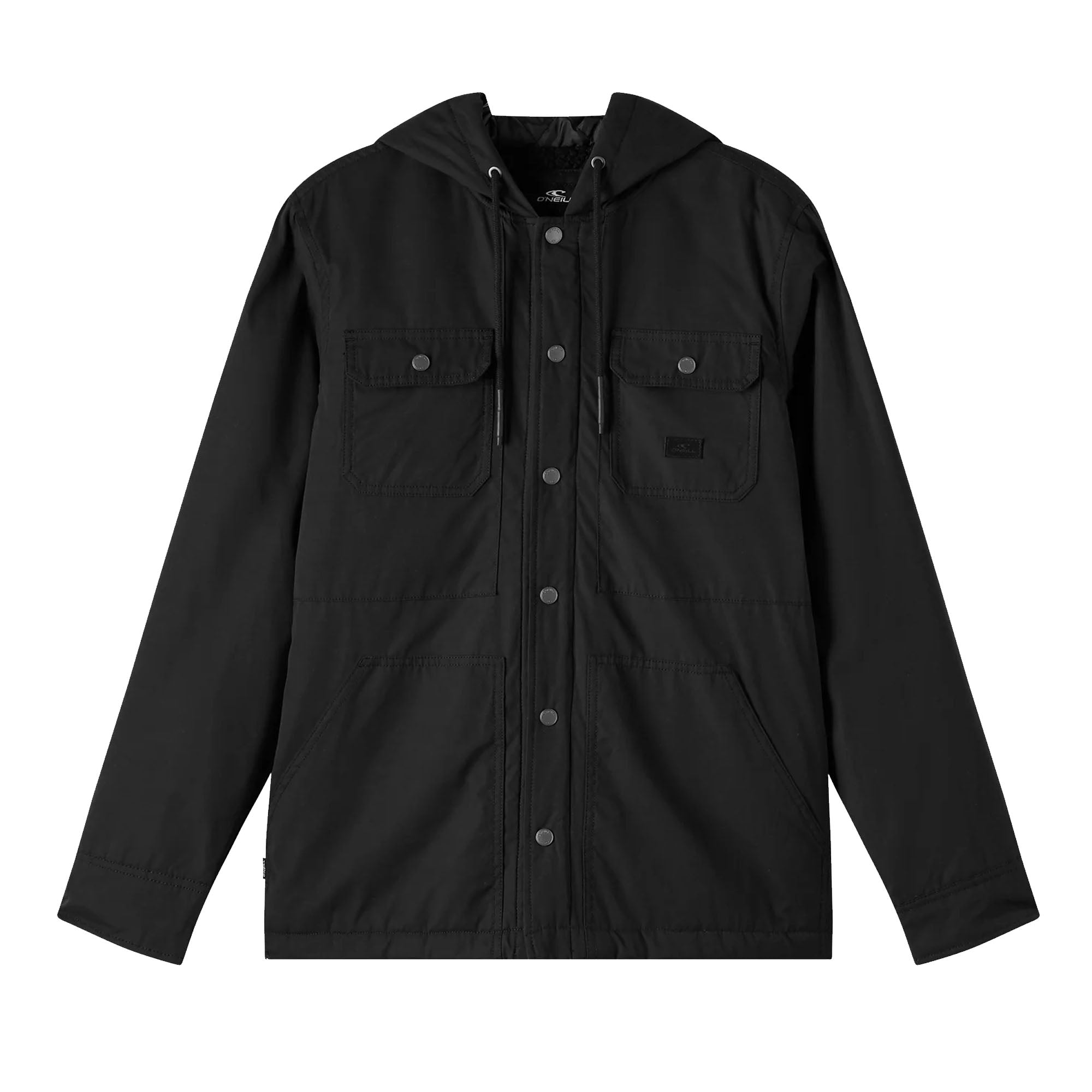 O'Neill TRVLR Royce Hooded Button-Up Men's L/S Jacket - Black