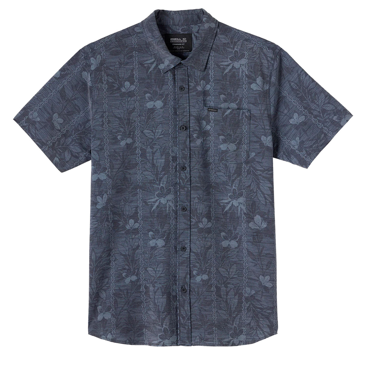 O'Neill Trvlr Upf Traverse Standard Men's S/S Dress Shirt - Black