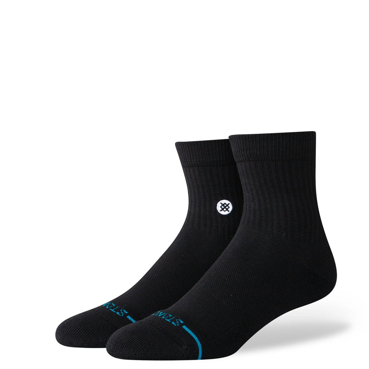 Stance Icon Quarter 3-Pack Men's Socks - Black